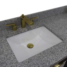 Load image into Gallery viewer, Bellaterra Home Vanity BellaTerra Home 61&quot; Double sink vanity in Black finish with Gray granite and rectangle sink 400990-61D-BL-GYR