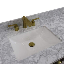 Load image into Gallery viewer, Bellaterra Home Vanity BellaTerra Home 61&quot; Double sink vanity in Black finish with White carrara marble and rectangle sink 400990-61D-BL-WMR