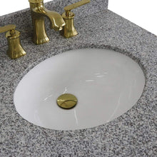 Load image into Gallery viewer, Bellaterra Home Vanity BellaTerra Home 61&quot; Double sink vanity in Blue finish and Gray granite and oval sink 400800-61D-BU-GYO