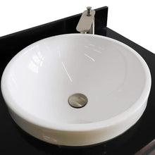 Load image into Gallery viewer, Bellaterra Home Vanity BellaTerra Home 61&quot; Double sink vanity in Dark Gray finish and Black galaxy granite and round sink 400700-61D-DG-BGRD
