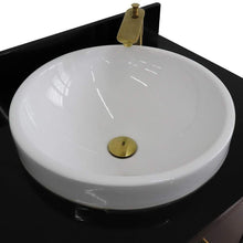 Load image into Gallery viewer, Bellaterra Home Vanity BellaTerra Home 61&quot; Double sink vanity in Dark Gray finish and Black galaxy granite and round sink 400800-61D-DG-BGRD