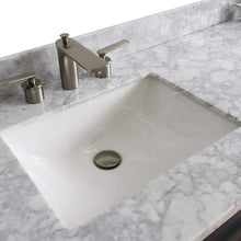 Load image into Gallery viewer, Bellaterra Home Vanity BellaTerra Home 61&quot; Double sink vanity in Dark Gray finish and White carrara marble and rectangle sink 400700-61D-DG-WMR