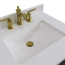 Load image into Gallery viewer, Bellaterra Home Vanity BellaTerra Home  61&quot; Double sink vanity in Dark Gray finish and White quartz and rectangle sink 400800-61D-DG-WER