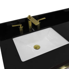 Load image into Gallery viewer, Bellaterra Home Vanity BellaTerra Home 61&quot; Double sink vanity in Dark Gray finish with Black galaxy granite and rectangle sink 400990-61D-DG-BGR