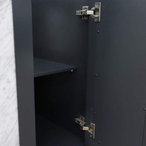 Bellaterra Home Vanity BellaTerra Home 61" Double sink vanity in Dark Gray finish with Gray granite and rectangle sink 400990-61D-DG-GYR