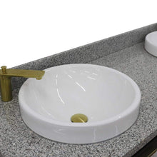 Load image into Gallery viewer, Bellaterra Home Vanity BellaTerra Home 61&quot; Double sink vanity in Dark Gray finish with Gray granite and round sink 400990-61D-DG-GYRD