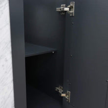 Load image into Gallery viewer, Bellaterra Home Vanity BellaTerra Home 61&quot; Double sink vanity in Dark Gray finish with White carrara marble and rectangle sink 400990-61D-DG-WMR