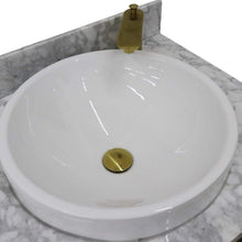 Load image into Gallery viewer, Bellaterra Home Vanity BellaTerra Home 61&quot; Double sink vanity in Dark Gray finish with White carrara marble and round sink 400990-61D-DG-WMRD