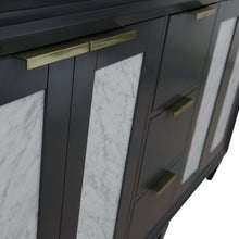 Load image into Gallery viewer, Bellaterra Home Vanity BellaTerra Home 61&quot; Double sink vanity in Dark Gray finish with White quartz and oval sink 400990-61D-DG-WEO