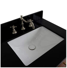 Load image into Gallery viewer, Bellaterra Home Vanity BellaTerra Home 61&quot; Double sink vanity in Walnut and Black finish and Black galaxy granite and rectangle sink 400900-61D-WB-BGR