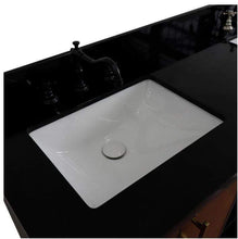 Load image into Gallery viewer, Bellaterra Home Vanity BellaTerra Home 61&quot; Double sink vanity in Walnut and Black finish and Black galaxy granite and rectangle sink 400900-61D-WB-BGR