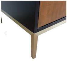 Load image into Gallery viewer, Bellaterra Home Vanity BellaTerra Home 61&quot; Double sink vanity in Walnut and Black finish and Black galaxy granite and rectangle sink 400900-61D-WB-BGR
