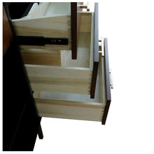 Load image into Gallery viewer, Bellaterra Home Vanity BellaTerra Home 61&quot; Double sink vanity in Walnut and Black finish and Black galaxy granite and rectangle sink 400900-61D-WB-BGR