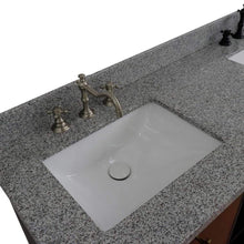 Load image into Gallery viewer, Bellaterra Home Vanity BellaTerra Home 61&quot; Double sink vanity in Walnut and Black finish and Gray granite and rectangle sink 400900-61D-WB-GYR