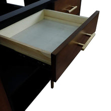 Load image into Gallery viewer, Bellaterra Home Vanity BellaTerra Home 61&quot; Double sink vanity in Walnut and Black finish and Gray granite and round sink 400900-61D-WB-GYRD