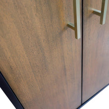 Load image into Gallery viewer, Bellaterra Home Vanity BellaTerra Home 61&quot; Double sink vanity in Walnut and Black finish and Gray granite and round sink 400900-61D-WB-GYRD