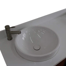 Load image into Gallery viewer, Bellaterra Home Vanity BellaTerra Home 61&quot; Double sink vanity in Walnut and Black finish and White quartz and round sink 400900-61D-WB-WERD