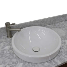 Load image into Gallery viewer, Bellaterra Home Vanity BellaTerra Home 61&quot; Double sink vanity in Walnut finish with White carrara marble and round sink 400901-61D-WA-WMRD