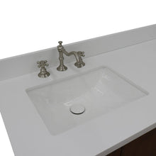 Load image into Gallery viewer, Bellaterra Home Vanity BellaTerra Home 61&quot; Double sink vanity in Walnut finish with White quartz and rectangle sink 400901-61D-WA-WER