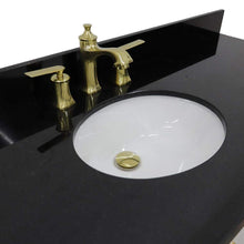 Load image into Gallery viewer, Bellaterra Home Vanity BellaTerra Home 61&quot; Double sink vanity in White finish and Black galaxy granite and oval sink 400800-61D-WH-BGO
