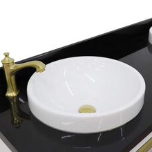 Load image into Gallery viewer, Bellaterra Home Vanity BellaTerra Home 61&quot; Double sink vanity in White finish with Black galaxy granite and round sink 400990-61D-WH-BGRD