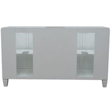 Load image into Gallery viewer, Bellaterra Home Vanity BellaTerra Home 61&quot; Double sink vanity in White finish with White carrara marble and oval sink 400990-61D-WH-WMO