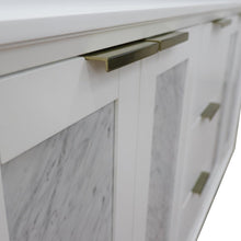 Load image into Gallery viewer, Bellaterra Home Vanity BellaTerra Home 61&quot; Double sink vanity in White finish with White carrara marble and round sink 400990-61D-WH-WMRD