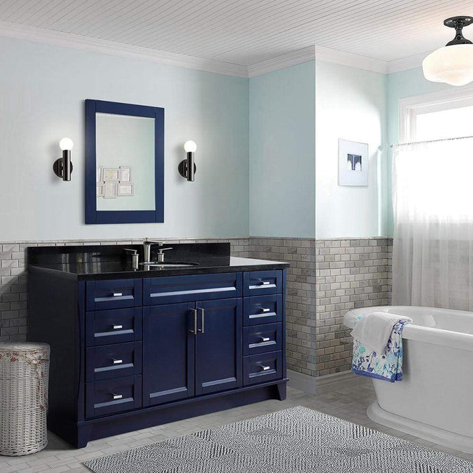 Buy Blue Finished 61 Inch Single Sink Vanity - Sinks and Vanities