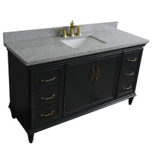 Load image into Gallery viewer, Bellaterra Home Vanity BellaTerra Home 61&quot; Single sink vanity in Dark Gray finish and Gray granite and rectangle sink 400800-61S-DG-GYR