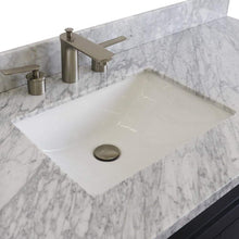 Load image into Gallery viewer, Bellaterra Home Vanity BellaTerra Home 61&quot; Single sink vanity in Dark Gray finish and White carrara marble and rectangle sink 400700-61S-DG-WMR