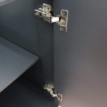 Load image into Gallery viewer, Bellaterra Home Vanity BellaTerra Home 61&quot; Single sink vanity in Dark Gray finish and White carrara marble and round sink 400700-61S-DG-WMRD