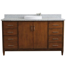 Load image into Gallery viewer, Bellaterra Home Vanity BellaTerra Home 61&quot; Single sink vanity in Walnut finish with Gray granite and round sink 400901-61S-WA-GYRD