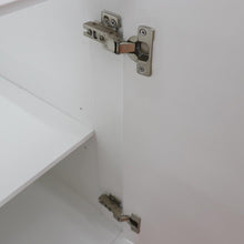 Load image into Gallery viewer, Bellaterra Home Vanity BellaTerra Home 61&quot; Single sink vanity in White finish and White carrara marble and oval sink 400700-61S-WH-WMO
