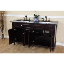 Load image into Gallery viewer, Bellaterra Home Vanity BellaTerra Home 62 in Double Sink Vanity-Dark Mahogany 603215-62DM-BG