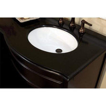 Load image into Gallery viewer, Bellaterra Home Vanity BellaTerra Home 62 in Double Sink Vanity-Dark Mahogany-Black  Galaxy 603316-DM-BG