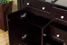 Load image into Gallery viewer, Bellaterra Home Vanity BellaTerra Home 62 in Double Sink Vanity-Dark Mahogany-Black  Galaxy 603316-DM-BG
