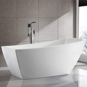 Bellaterra Home Vanity BellaTerra Home Albi 67 inch Freestanding Bathtub in White