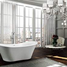 Load image into Gallery viewer, Bellaterra Home Vanity BellaTerra Home Ancona 71 inch Freestanding Bathtub in Glossy White