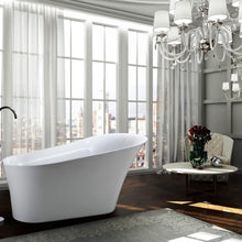 Load image into Gallery viewer, Bellaterra Home Vanity BellaTerra Home Arezzo 67 inch Freestanding Bathtub in Glossy White