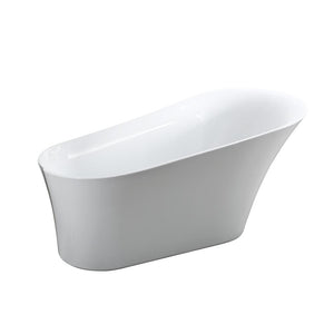 Bellaterra Home Vanity BellaTerra Home Arezzo 67 inch Freestanding Bathtub in Glossy White