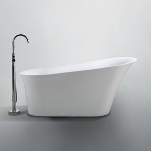 Bellaterra Home Vanity BellaTerra Home Arezzo 67 inch Freestanding Bathtub in Glossy White