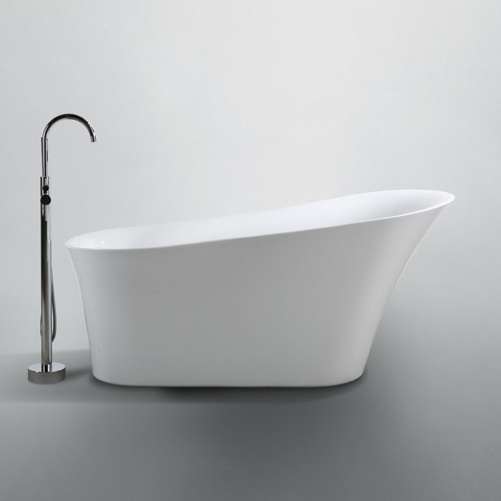 Bellaterra Home Vanity BellaTerra Home Arezzo 67 inch Freestanding Bathtub in Glossy White