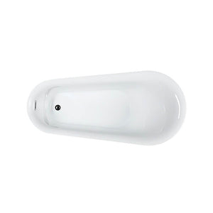 Bellaterra Home Vanity BellaTerra Home Arezzo 67 inch Freestanding Bathtub in Glossy White