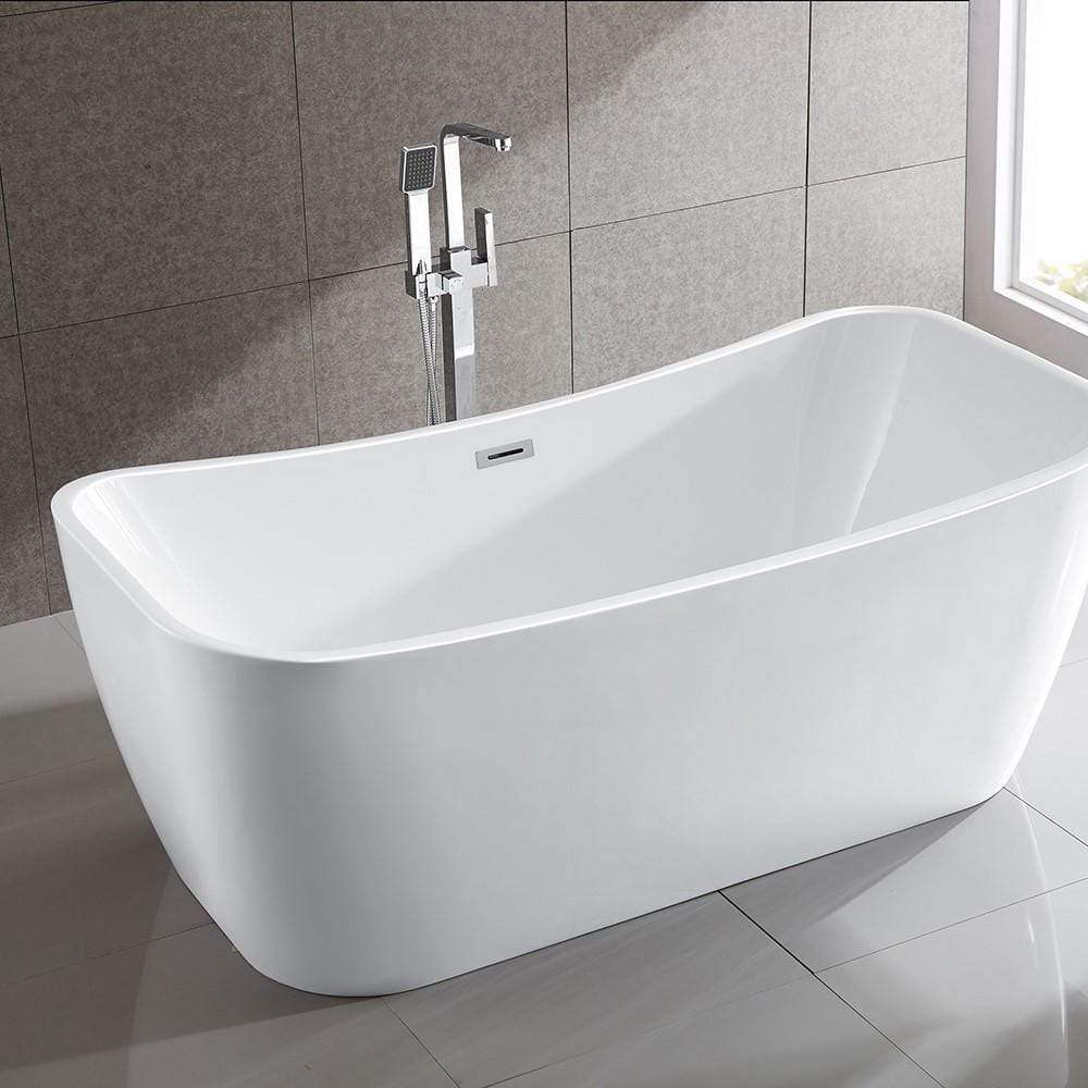 Bellaterra Home Vanity BellaTerra Home Arles 67 inch Freestanding Bathtub in White