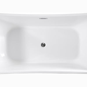 Bellaterra Home Vanity BellaTerra Home Arles 67 inch Freestanding Bathtub in White