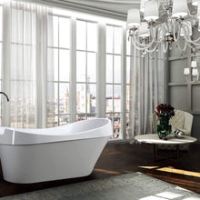 Load image into Gallery viewer, Bellaterra Home Vanity BellaTerra Home Barletta 69 inch Freestanding Bathtub in Glossy White