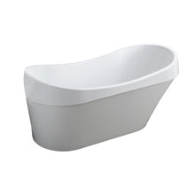 Load image into Gallery viewer, Bellaterra Home Vanity BellaTerra Home Barletta 69 inch Freestanding Bathtub in Glossy White