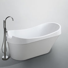 Load image into Gallery viewer, Bellaterra Home Vanity BellaTerra Home Barletta 69 inch Freestanding Bathtub in Glossy White