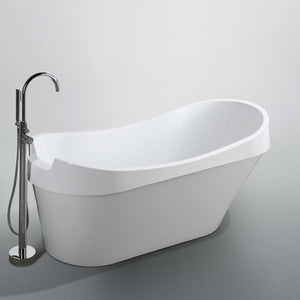 Bellaterra Home Vanity BellaTerra Home Barletta 69 inch Freestanding Bathtub in Glossy White