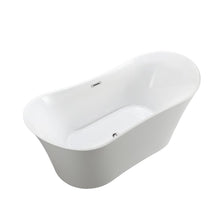 Load image into Gallery viewer, Bellaterra Home Vanity BellaTerra Home Bergamo 67 inch Freestanding Bathtub in Glossy White
